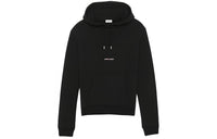 SAINT LAURENT Logo Printed Drawstring Hoodie