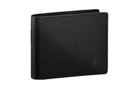 LOUIS VUITTON Taiga Leather Wallet Men's Black