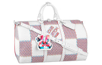 LOUIS VUITTON Keepall 50B White Damier Spray