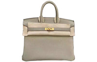 HERMES Birkin Cow Leather Birkin Bag Handbag Women's Sage Green