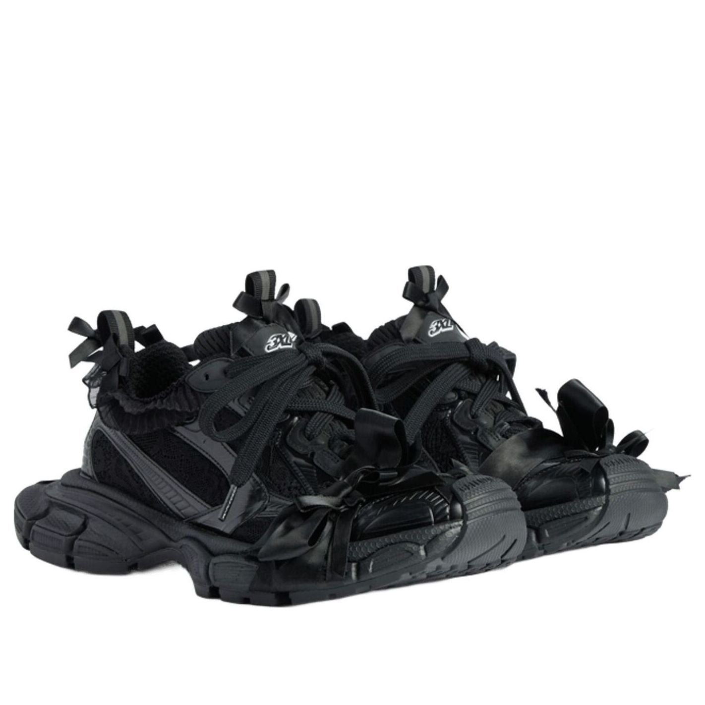 (WMNS) Balenciaga 3xl Lace Sneaker 'Black' 832994WXLMC1000