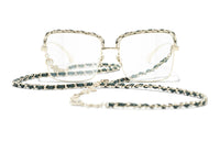 CHANEL Eyeglass Frames Women's Gold