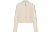 DIOR FW23 Cropped Coats Women's Beige