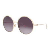 DIOR Metal Round Sunglasses Women's Gold