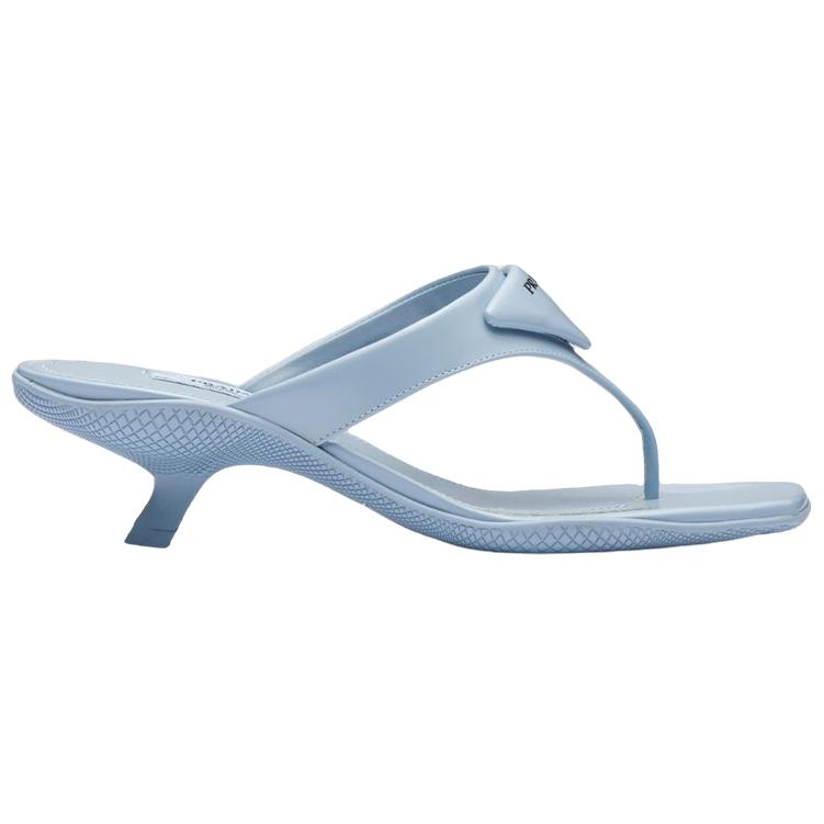 PRADA Abrasion Resistant Flip Flops Women's Light Blue