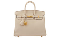 HERMES Birkin Swift Leather Birkin Bag Handbags Regular Women's 10 Craie Milkshake White
