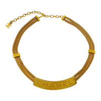 CHANEL Pre-Owned 1998 Logo-plaque Chain Necklace