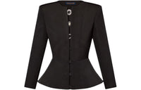LOUIS VUITTON Jewel Button Peplum Jacket