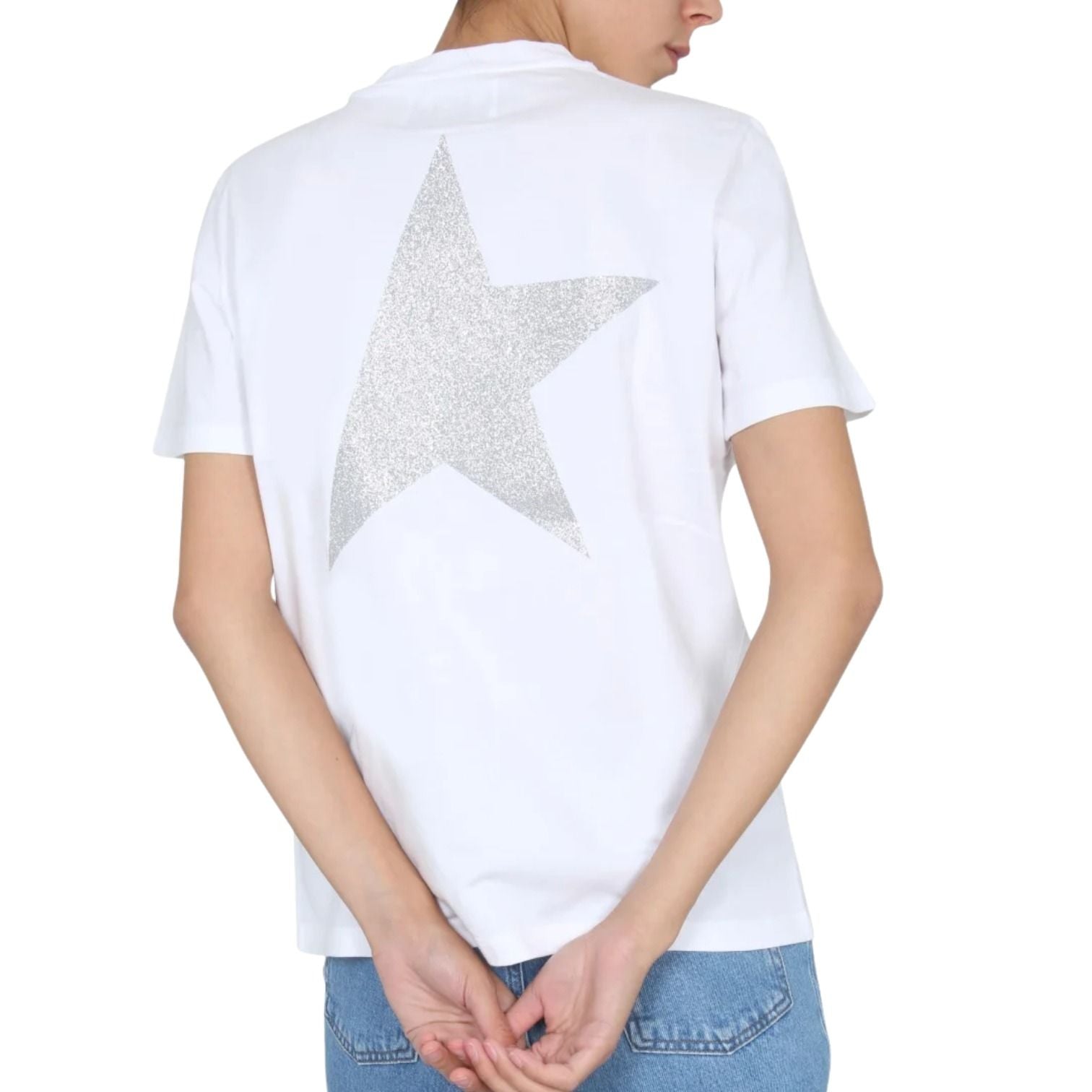(WMNS) Golden Goose Short Sleeve T-Shirt 'White' GWP01220-P000594-80185