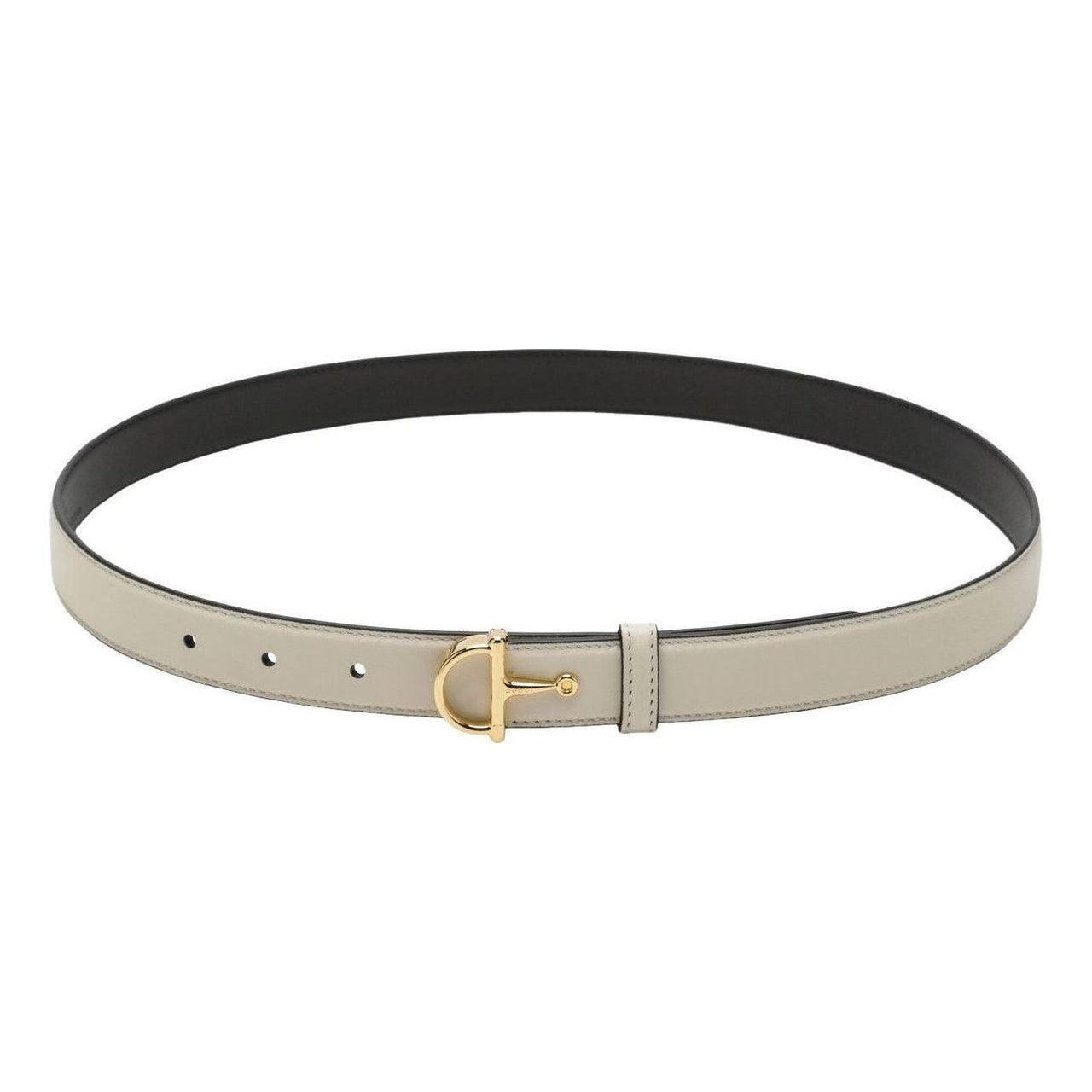 (WMNS) Gucci 26 Thin Belt with Half-Horsebit Buckle 'White' 836993-AAEC2-9540