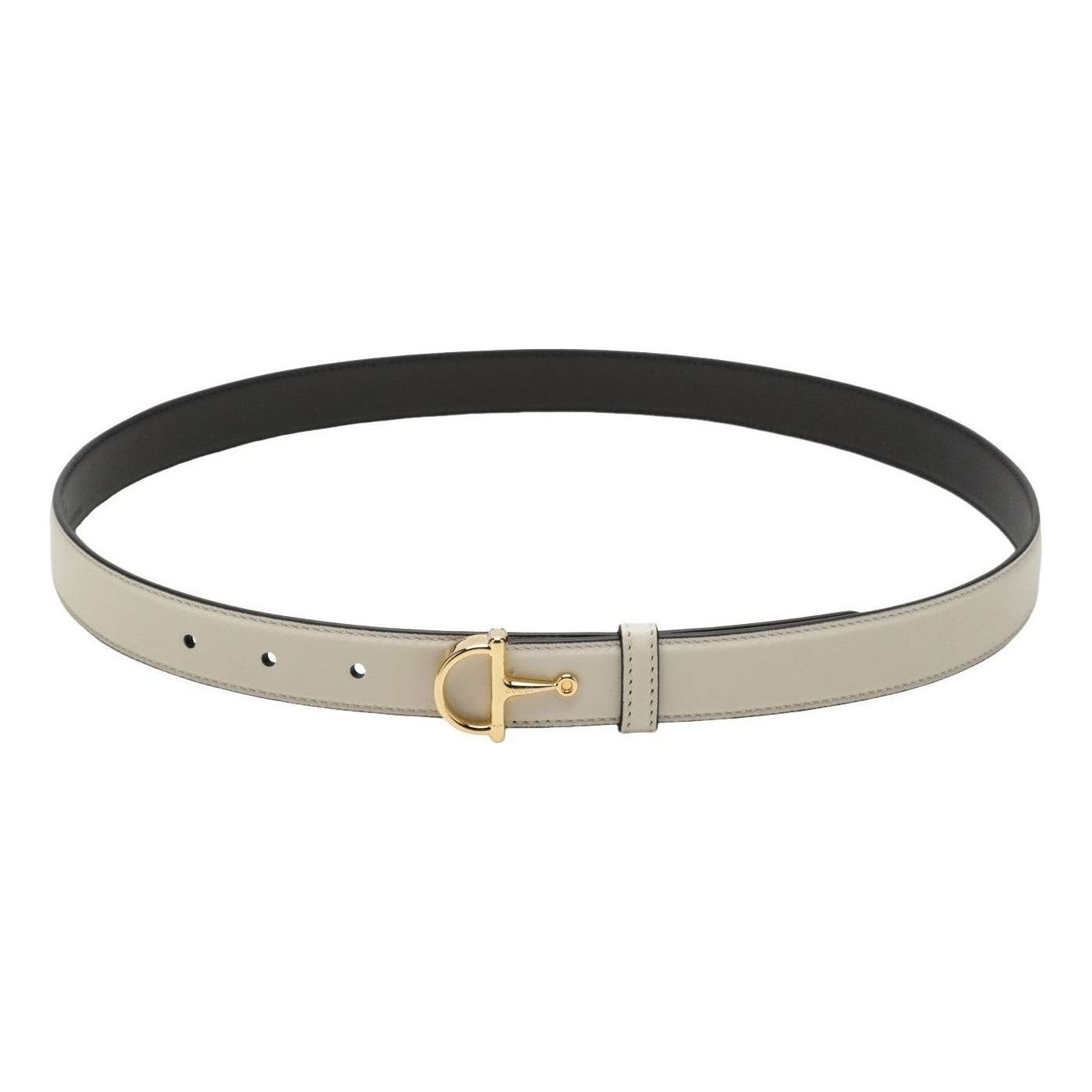 (WMNS) Gucci 26 Thin Belt with Half-Horsebit Buckle 'White' 836993-AAEC2-9540