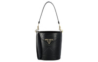 PRADA Leather Shoulder Bag Crossbody Bag Handbag Women's Black