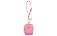 PRADA Re-Edition Fabric Clutch Women's Autumn Begonia Pink Red