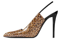SAINT LAURENT Raven 120mm Leopard-print Pumps