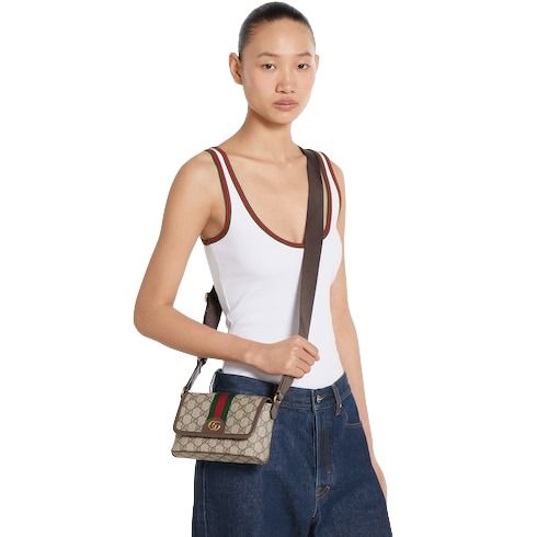 Gucci 26 Ophidia Mini Bag 'Beige Brown' 838599-FAEOF-9745