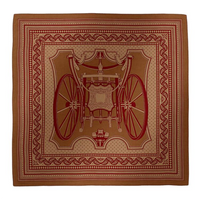 HERMES Cashmere Shawls Unisex Caramel