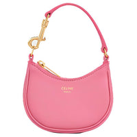 CELINE Smooth Cow Leather Handbag, Coin Purse, Handbag Extra Small Women's Vibrant Pink