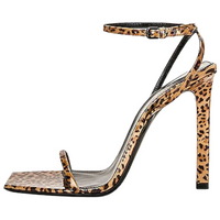 SAINT LAURENT Pam One Strap Sandals 11cm Women's Brown