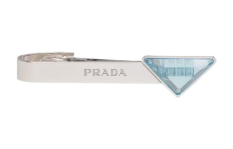 PRADA 925 Sterling Silver Tie Clip Men's Silver