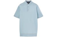 Loro Piana Virgin Wool Polo Shirt Men's Cerulean