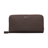 PRADA Leather Wallet Men's Coffee