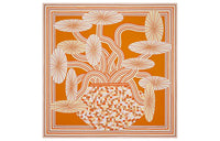 HERMES Silk Scarves Women's Orange