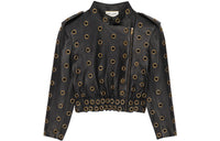 SAINT LAURENT SS22 Leather Jacket Women's Black
