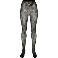 SAINT LAURENT Lace Motif Tights