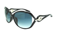 DIOR Plastic Oval Sunglasses Unisex Black