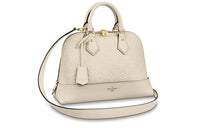 LOUIS VUITTON Alma Leather Dome Bag Shoulder Bag Crossbody Bag Handbag Medium Size Women's White