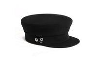 HERMES Cotton Berets Women's Black