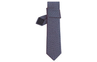 HERMES Ties Men Marine Blue/Pink