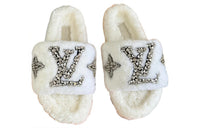 LOUIS VUITTON Slide Slippers Men's White