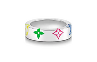 LOUIS VUITTON Gold Plated Rings Unisex Silver