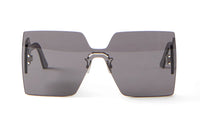 DIOR Acetate Irregular Shape Sunglasses Men's Black Gray Color