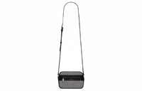SAINT LAURENT Canvas Patchwork Lambskin Crossbody Bag Small Size Men's Black/Gray