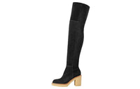 HERMES Dakota Knee-high Boots Women's Black