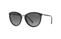 CHANEL Irregular Shape Sunglasses Women's Black