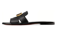 DIOR 30 Montaigne Stylish Sandals Women's Black