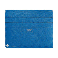 HERMES H Sellier Evercolor Leather Card Holder Women's Sandia Blue