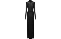 SAINT LAURENT Long Sleeved Dresses Women's Black