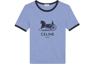 CELINE T-Shirts Women's Blue