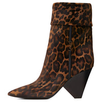 SAINT LAURENT Ankle Boots Women's Brown