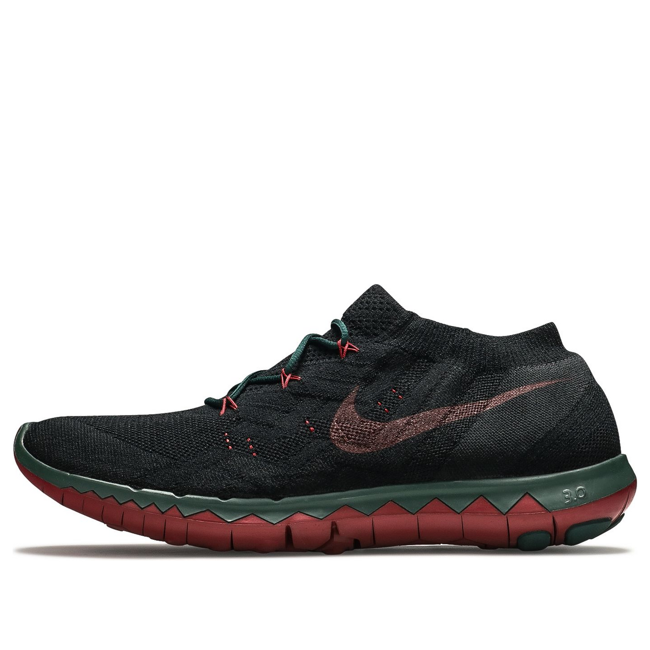 Nike Undercover x Gyakusou x Free 3.0 Flyknit 'Black Red Green' 810821-006