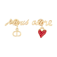 DIOR Metal Earrings Women's Gold