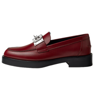 HERMES Loafers Women's Red