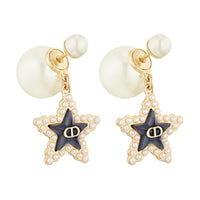 DIOR Metal Earrings Women's Gold