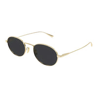 SAINT LAURENT Metal Oval Sunglasses Men's Gold