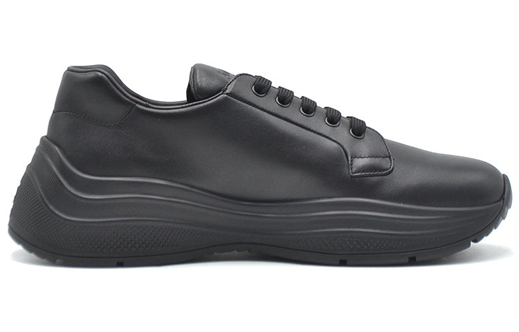 PRADA Americas Cup Xl Cushioning Anti-Slip And Wear-Resistant Low-Top Platform Athletic Shoes Men's Black