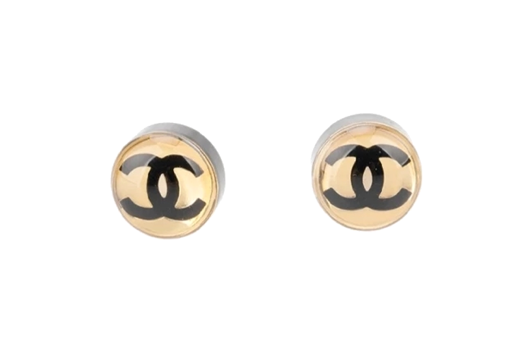 CHANEL   Stud Earrings Women's Gold